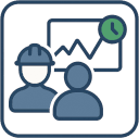 Supervisores y operarios con visibilidad total en tiempo real icon