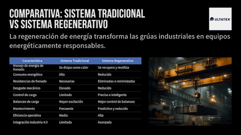 Variadores de Frecuencia Regenerativos para Grúas Viajeras